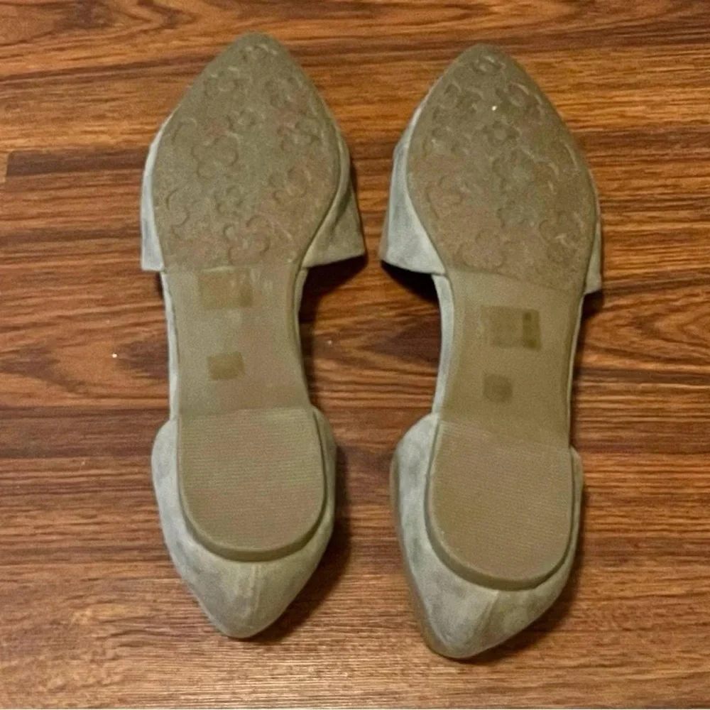 Laundry List Taupe Flats Faux Suede Size 7.5